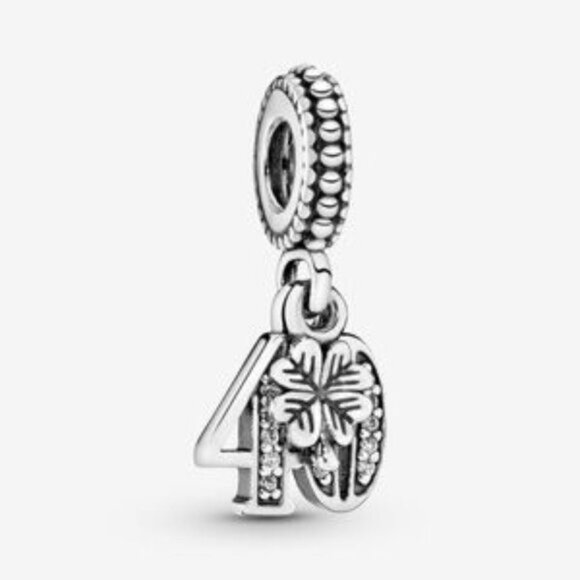 Pandora 40th Celebration Dangle Charm - Picture 1 of 3